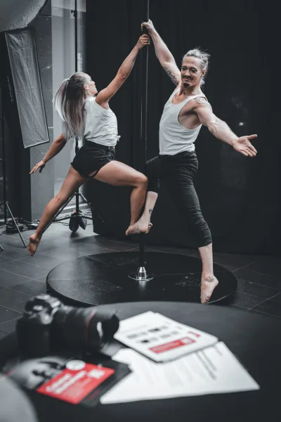 Live-Akrobatik-Shooting bei Calumet